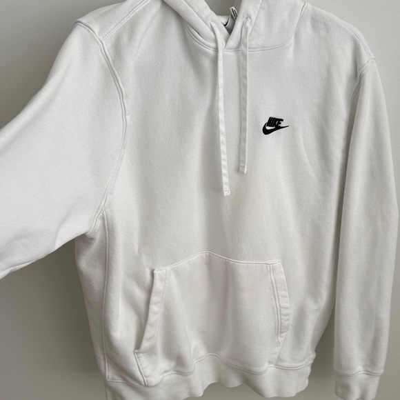 ❄️❄️Nike Hoodie in White with Classic Black Nike Logo US L - Picture 6 of 12